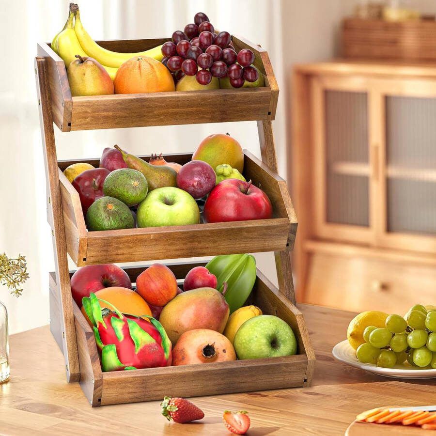 Verdiepingen fruitmand 3 niveaus