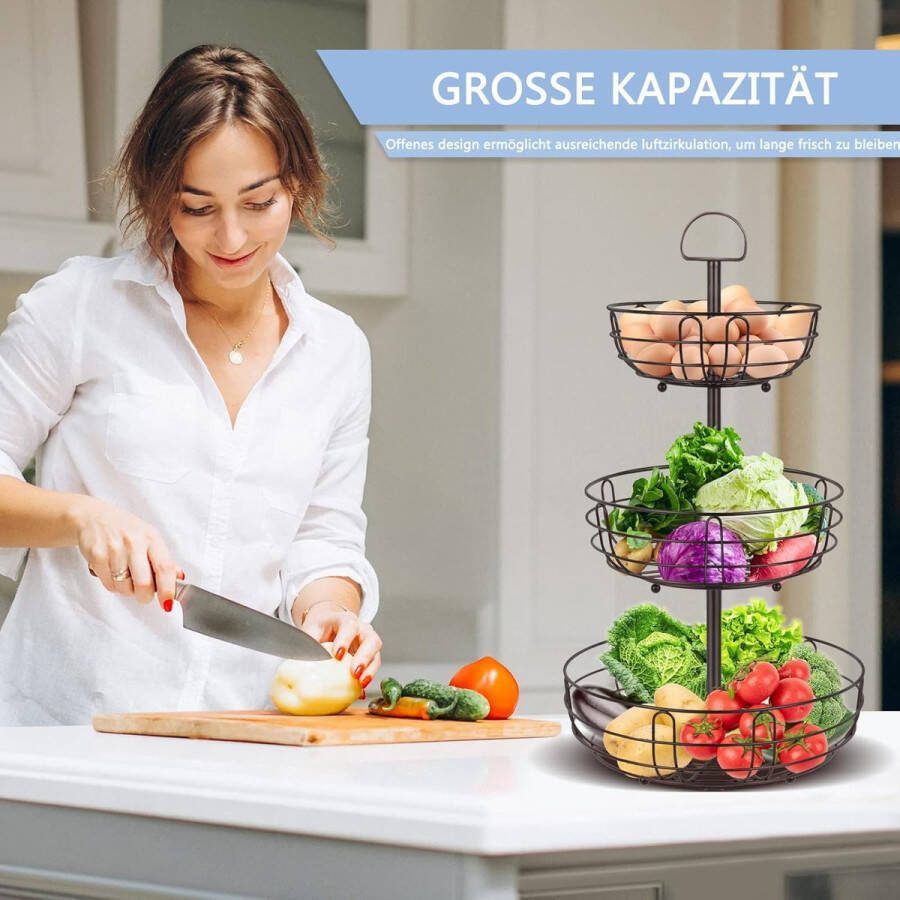 Verdiepingen fruitmand 3 verdiepingen