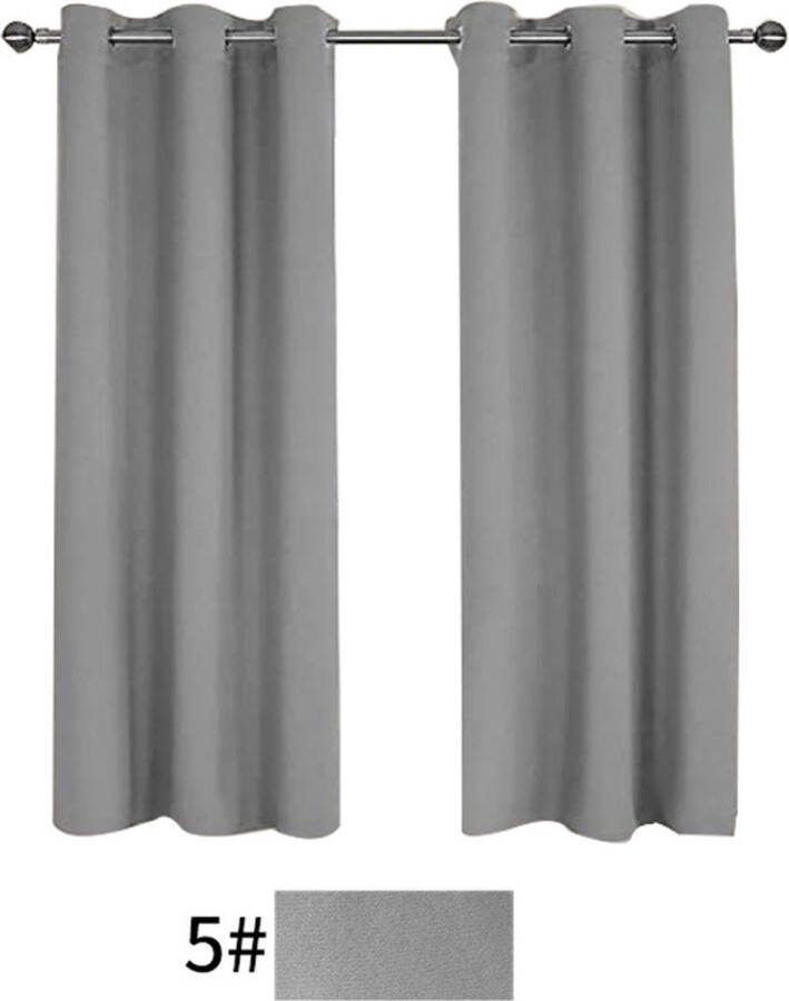 Verduisterende Gordijnen met Oogje Grijs 2 stuks Blackout 168cm x 183cm (B x H) Woonkamer Slaapkamer