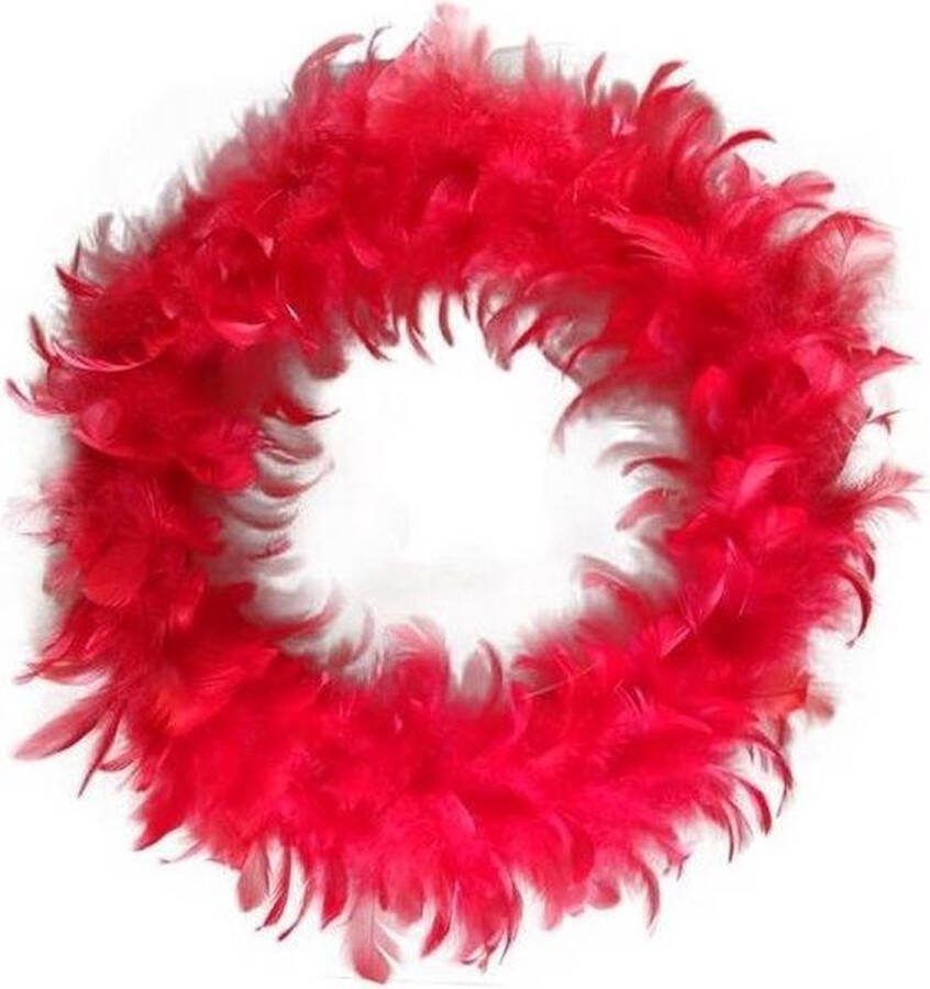 Veren krans 30 cm Rood