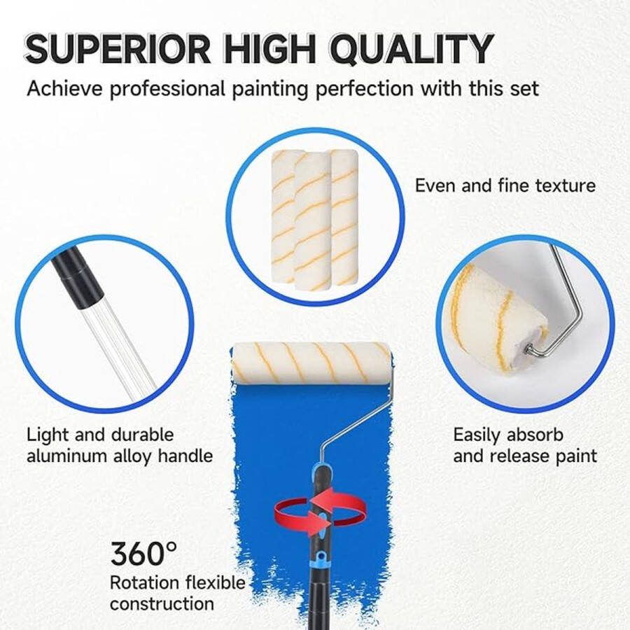 Verfroller Paint Roller Brush Set 18