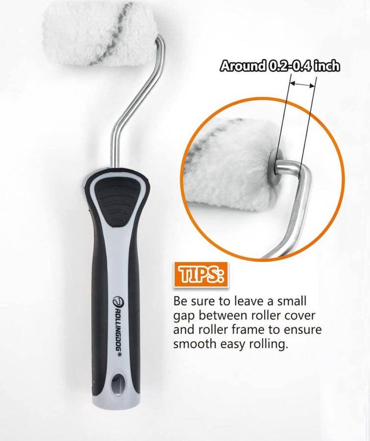Verfroller Paint Roller Brush Set Pack of 6
