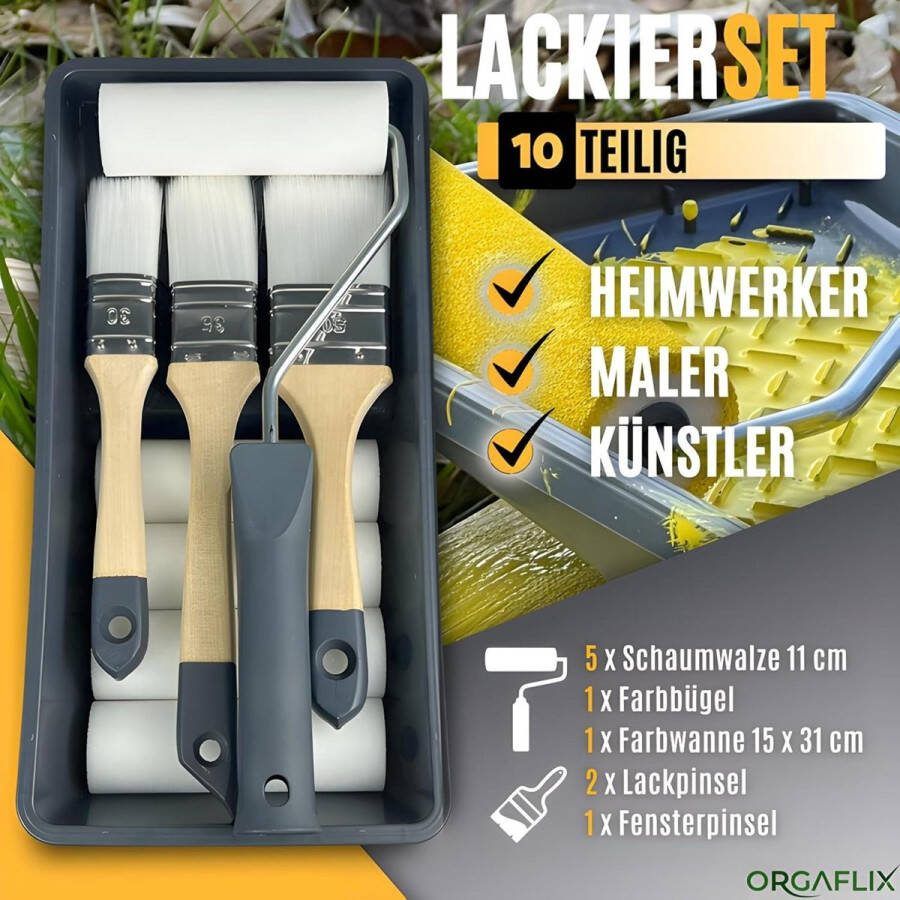Verfroller rollen hoekkwast hoekschilders muur roller set 10
