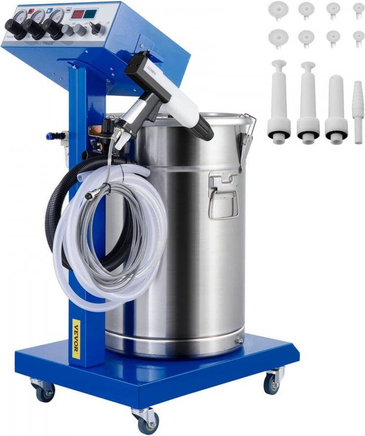 Dakta WX-958 poedercoating apparaat poederpistool 45 L poedercoating machine 4 m poedercoating pistool verf 40 W poedercoating spuitpistool