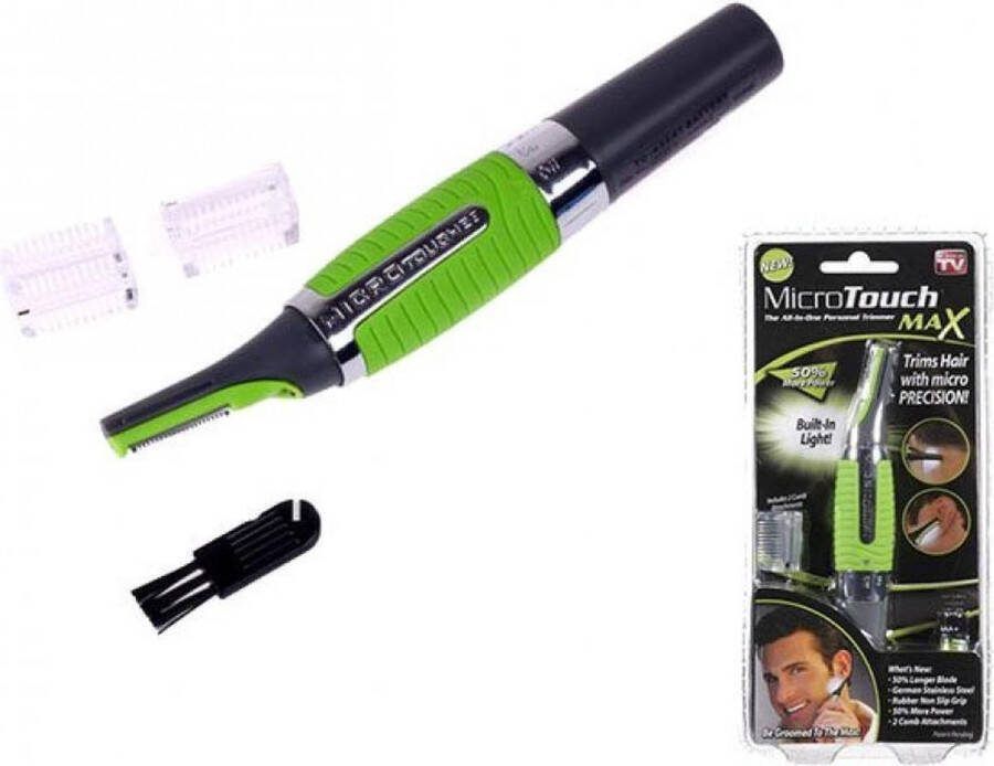 VERK GROUP Oortrimmer Neustrimmer Oor Neus Wenkbrauw Nek Trimmer Oorhaar Neushaar Wenkbrauwen Nekhaar Haar Inclusief Batterij