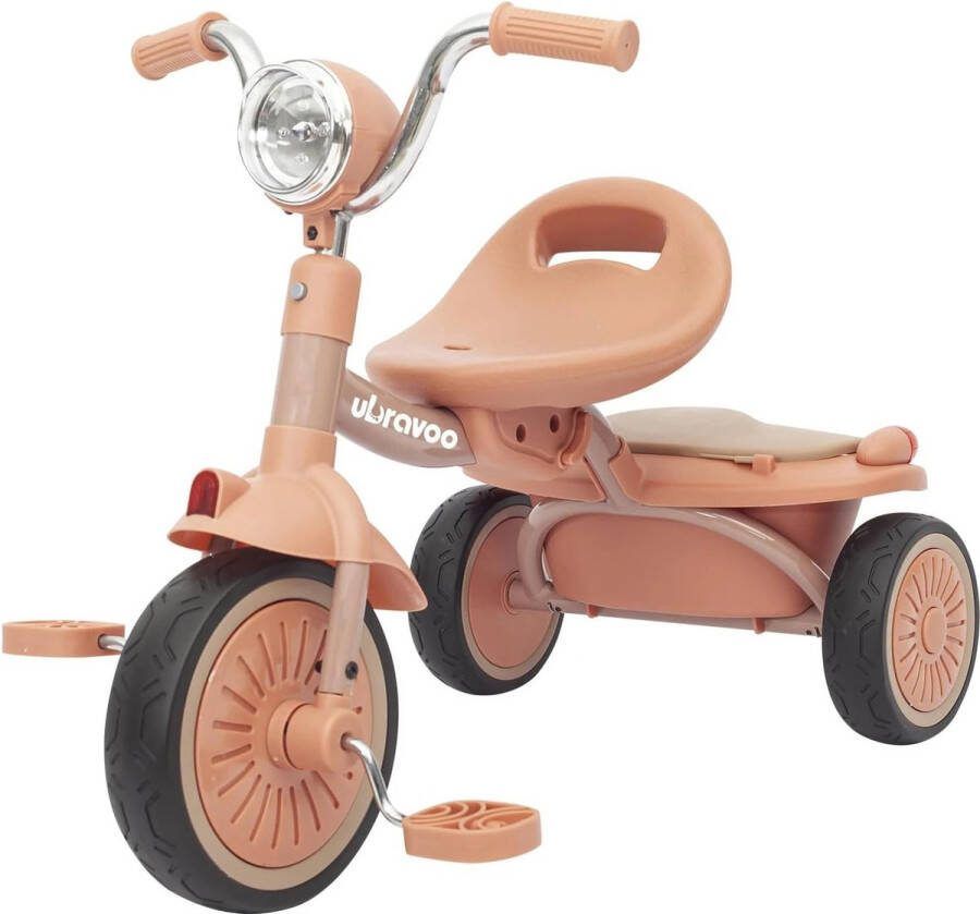 Verkoop Nederland Baby Opvouwbare Driewieler Unieke Pu Wielen Met Elasticiteit Schokabsorberend Effect Koele Lichten 1-5 Jaar