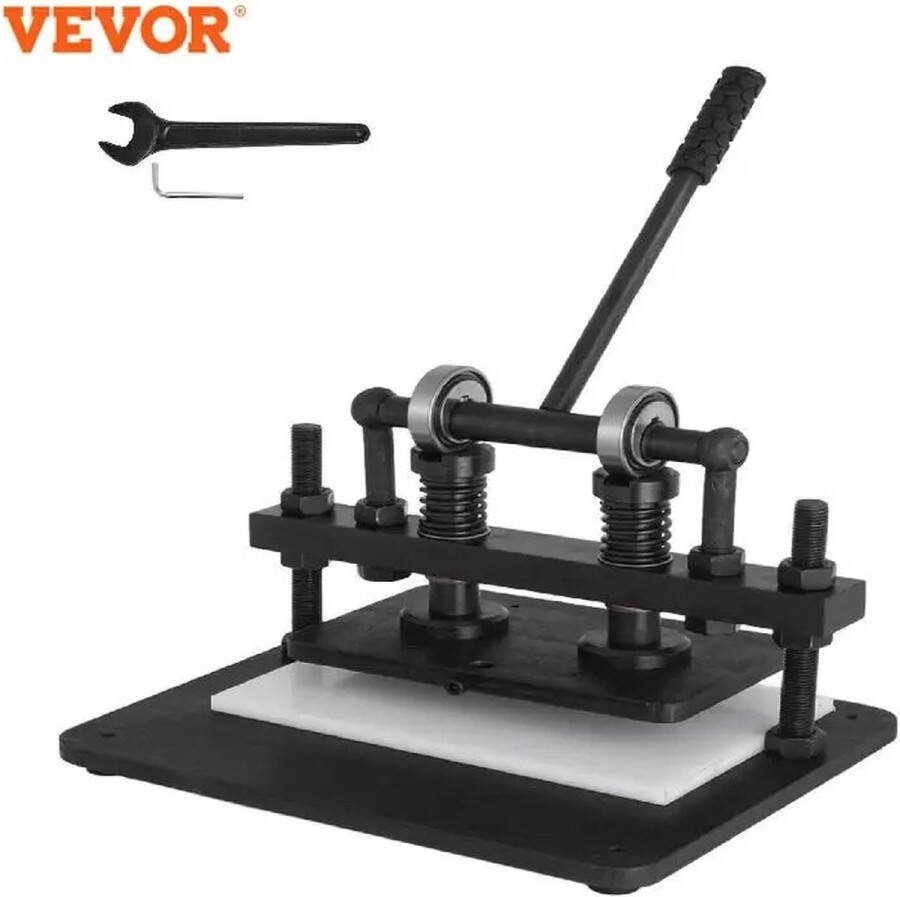 Verkoop Nederland Leer Snijden Koud Getrokken Staal Met 260X150 mm Zwart Bovenste Glasplaat Handleiding leer snijmachine