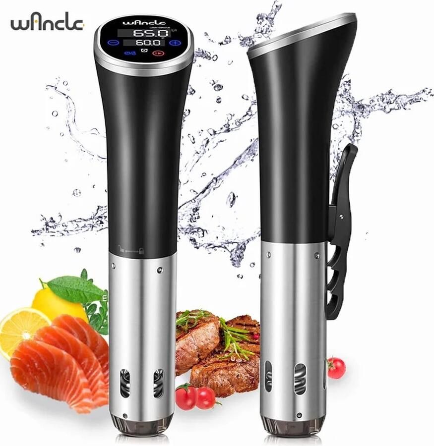 Verkoop Nederland Wancle 1100W Sous Vide LCD Touch Onderdompeling Circulatiepomp Nauwkeurig Koken IPX7 Waterdichte Vacuümkoker Met Digitaal Display