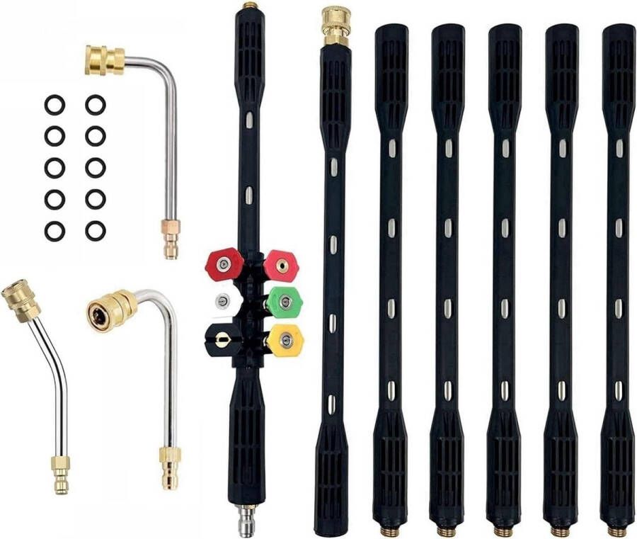 Verlengstang 4000 psi telescopische hogedrukreiniger vervanging lans-tips voor dak ramen wassen telescopische ladder