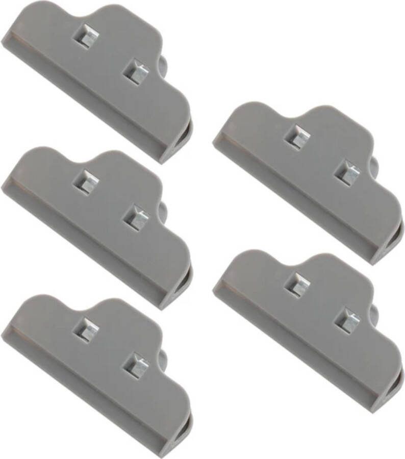 Vershoudclips set van 5 stuks Grijs 10cm Chipszak Clips van 5 stuks 10 cm Afdichting Stevige Voedsel Clips Voor Koffie Brood Zakken clips