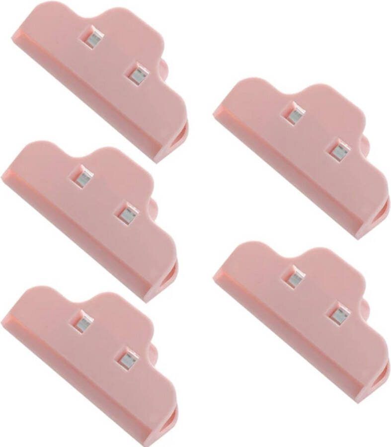 Vershoudclips set van 5 stuks Roze 10cm Chipszak Clips van 5 stuks 10 cm Afdichting Stevige Voedsel Clips Voor Koffie Brood Zakken clips