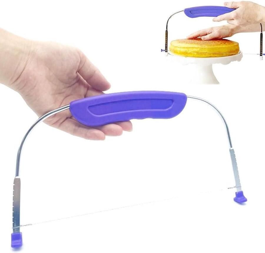 Verstelbare Draad Cake Cutter Professionele Cake Leveller Slicer Rvs Cake Cutter Keuken Accessoires Bakken Tools Taartsnijder