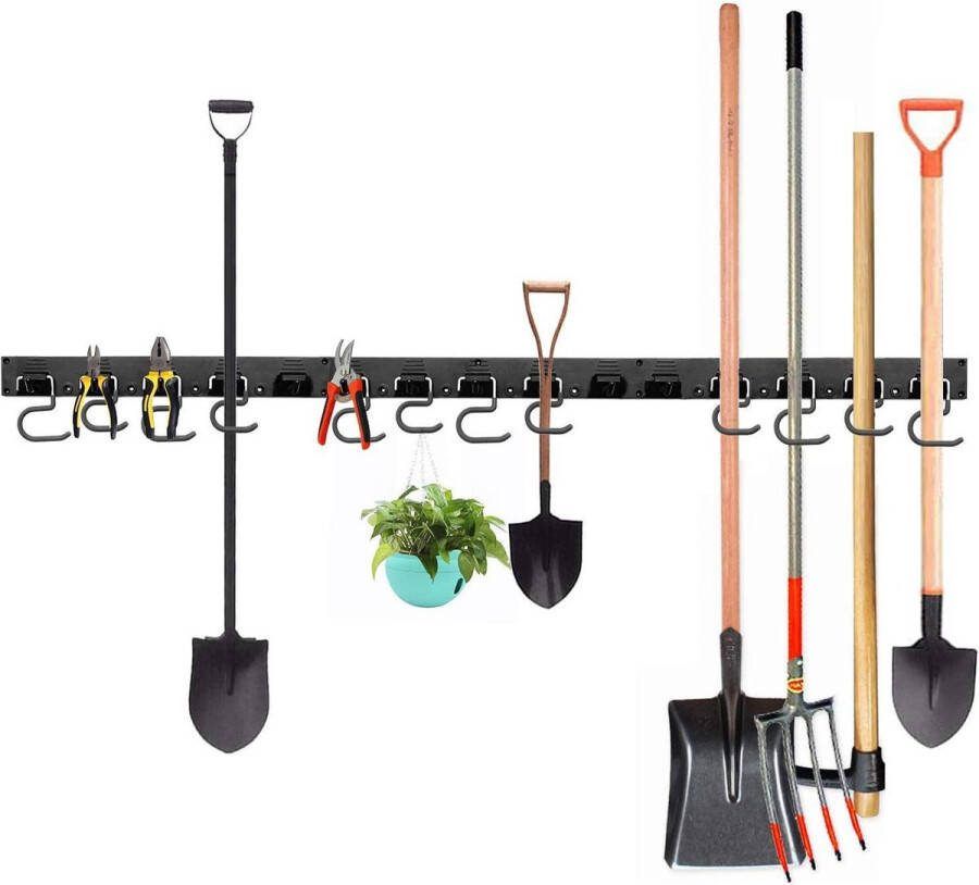 Verstelbare gereedschapshouder 122 cm voor garage organizer opbergsysteem dweil kamer-houder tuin opslag