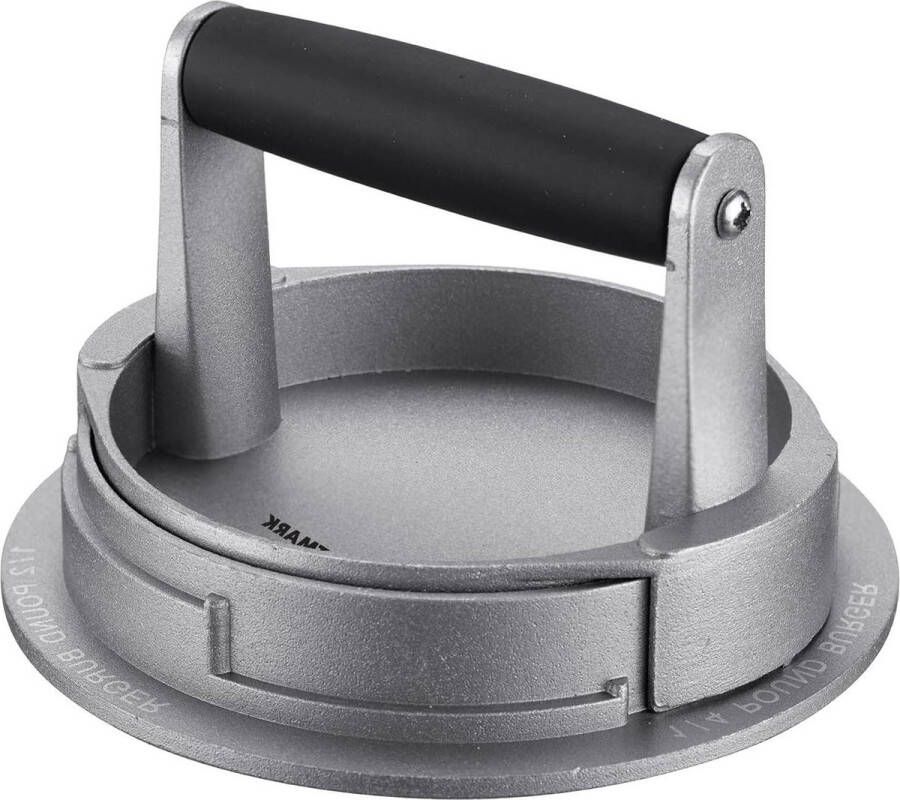 Verstelbare Hamburgermaker 3 Patty Maten Aluminium Kunststof Zilver Zwart