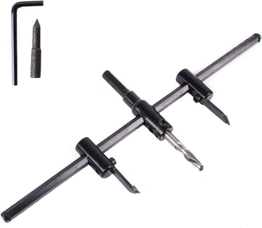 Verstelbare Hole Cutter Saw Kit Standaard Cirkel Cutter Voor Hout Hole Saw Cirkelzaag Roterende Gat Houtbewerking DIY Tools 30-120mm