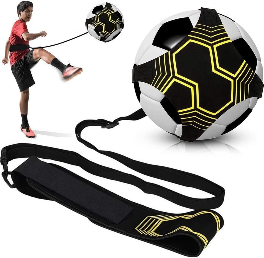 Verstelbare Koorden en Riem Solo Voetbaltraining Universeel Trainingsmateriaal 4 5 Ballen Voetalbal trainingsmateriaal
