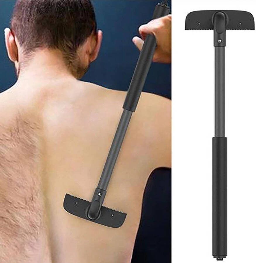 Verstelbare Rug Scheermes – Rekbare En Hoge Kwaliteit Rughaar Trimmer Voor Mannen Back Razor Set Rug Scheermes Voor Thuisgebruik Scheermes Voor Rughaar