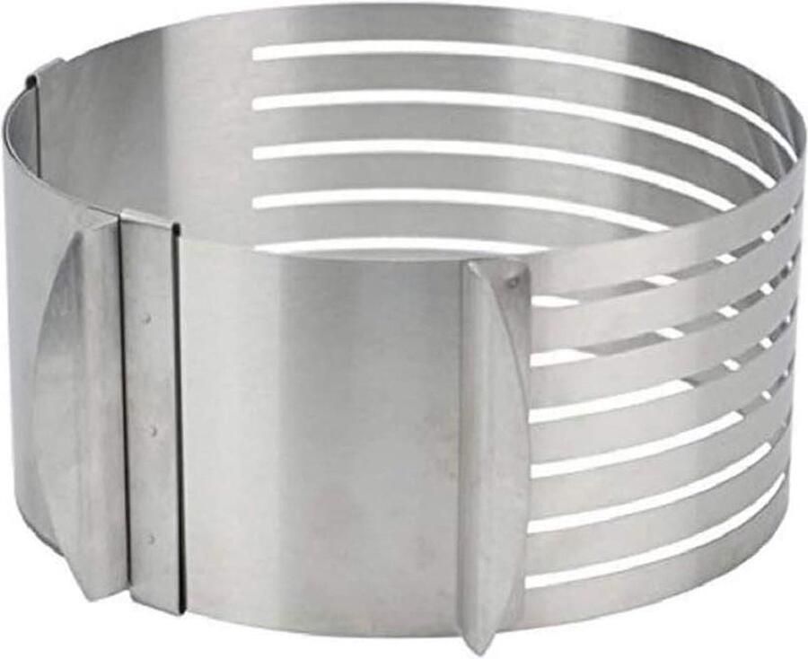 Verstelbare taartring van 15 tot 20 cm perfect cadeau-idee voor Kerstmis verjaardag en feest Cake ring