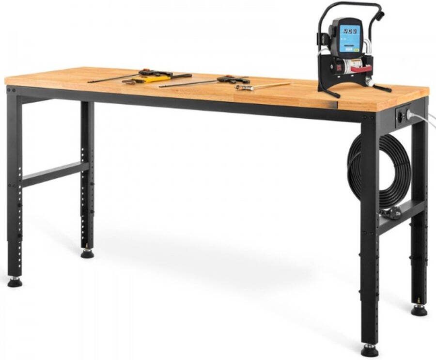 Verstelbare Werkbank Inpaktafel Schrijftafel Multifunctioneel 122x61x97cm