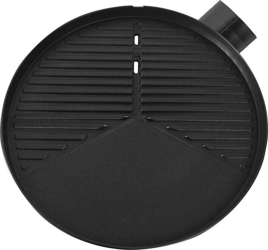 Vervangende grillplaat 42x42 antiaanbaklaag geschikt voor BBQ-9462 en BBQ-9486 vetafvoer max. 1600 W