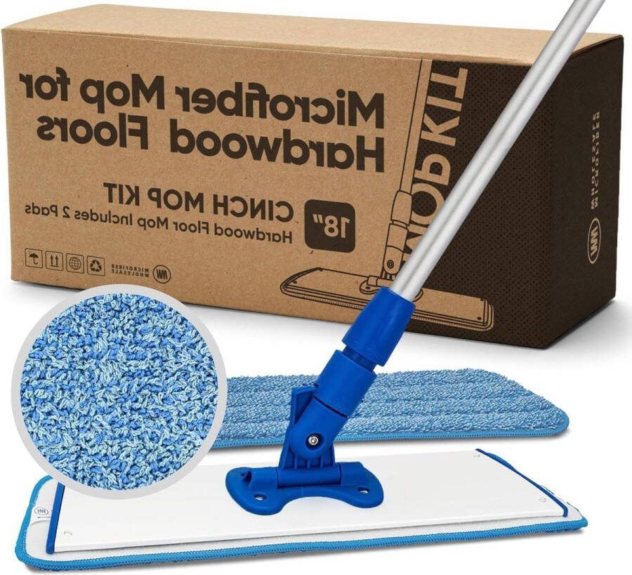 Vervangende koppen microvezel dweilen 3 stuks voor vloerreiniging met herbruikbare wasbare pads compatibel met Cinch Mop