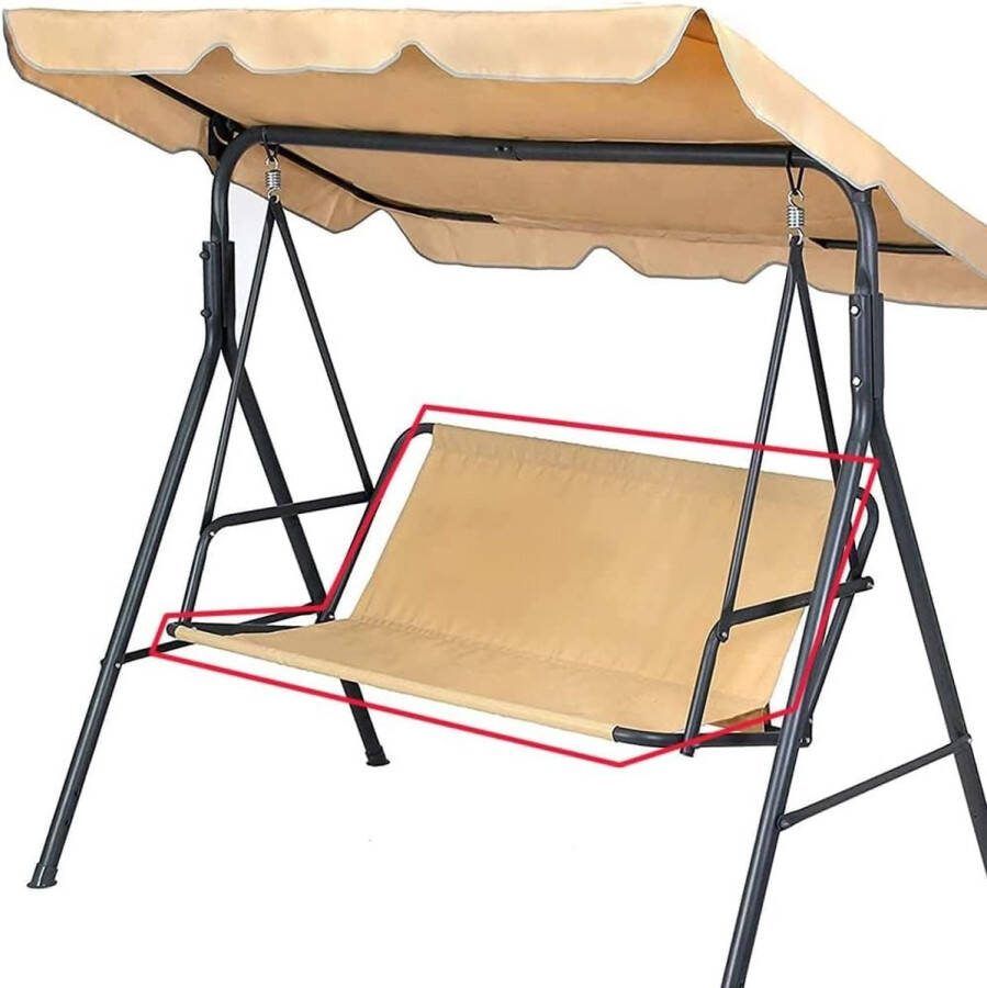 Vervangende schommelstoelbekleding voor schommelbank stoelbekleding voor tuinstoel voor buiten 2-3-zits beige 85 x 48 x 48 cm