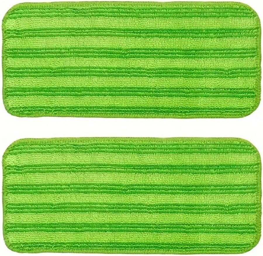 Vervangingsdoek 2 x Compatible met Swiffer Wetjet Microvezeldoek Mop cover Reinigingspad Uitwasbaar Herbruikbaar Navulling Dweilpads voor hardhout tegels laminaat Vinyl Bamboe Stof Schoonmaken