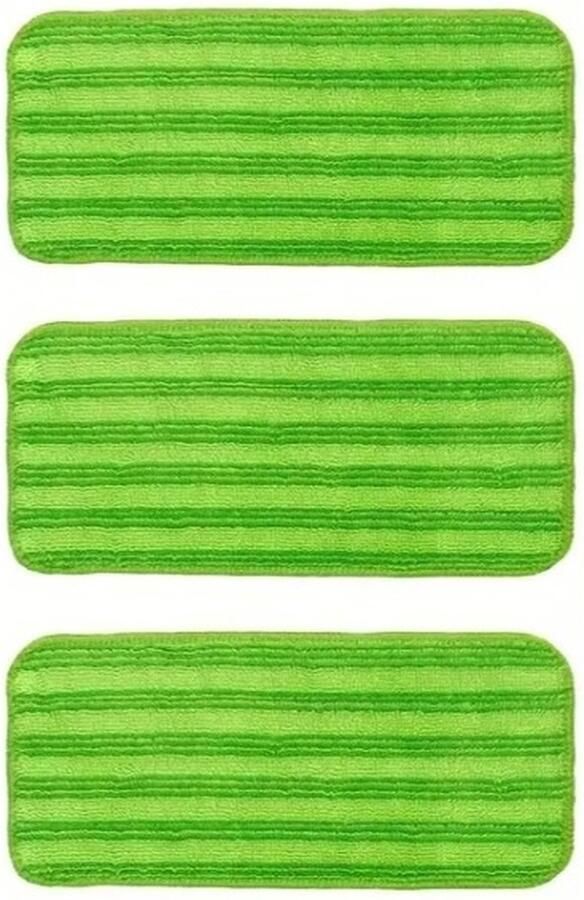 Vervangingsdoek 3 x Compatible met Swiffer Wetjet Microvezeldoek Mop cover Reinigingspad Uitwasbaar Herbruikbaar Navulling Dweilpads voor hardhout tegels laminaat Vinyl Bamboe Stof Schoonmaken