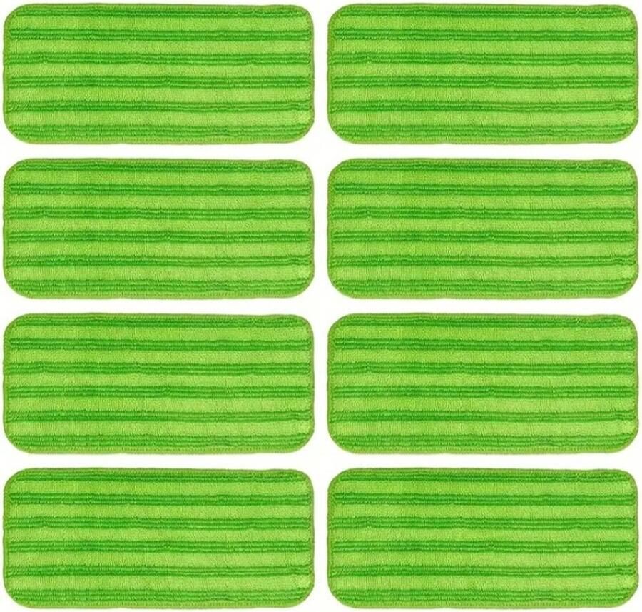 Vervangingsdoek 8 x Compatible met Swiffer Wetjet Microvezeldoek Mop cover Reinigingspad Uitwasbaar Herbruikbaar Navulling Dweilpads voor hardhout tegels laminaat Vinyl Bamboe Stof Schoonmaken