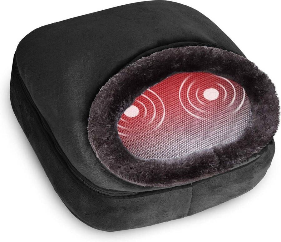 Verwarmd en vibrerend voetmassageapparaat rugmassage warmtekussen 5 massagemodi voetwarmers pijnstilling SL-522V. Voetmassage