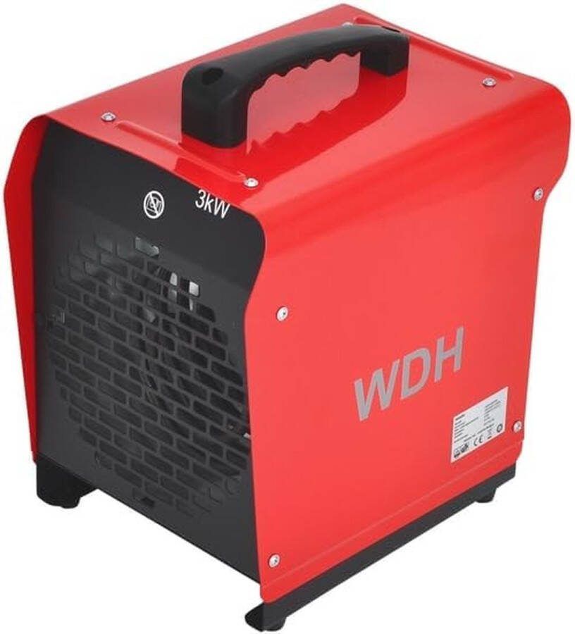 Verwarming Aktobis Elektrische verwarming Ventilatorkachel Vorstbewaking Bouwverwarming WDH-BGP03 met geïntegreerde ventilator en een max. verwarmingscapaciteit van 3.000 watt (3 kW) !