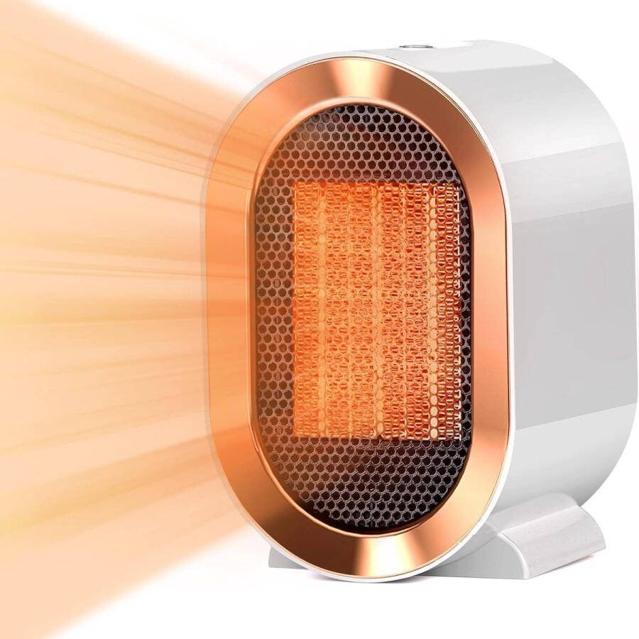 Verwarming Kleine ventilatorkachel 220 V 1200 W keramische verwarming 2 modi PTC-elektrische verwarming energiebesparend stil met oververhittingsbeveiliging voor slaapkamer woonkamer kantoor [Energieklasse A+++]