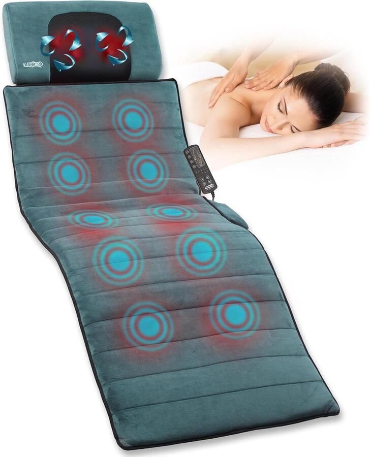 Verzamelaargalerie drievoudig spa massagesysteem visco-elastisch ergonomisch opvouwbaar- full-body massagematras shiatsu vibratie thermotherapie (normaal) massage matras