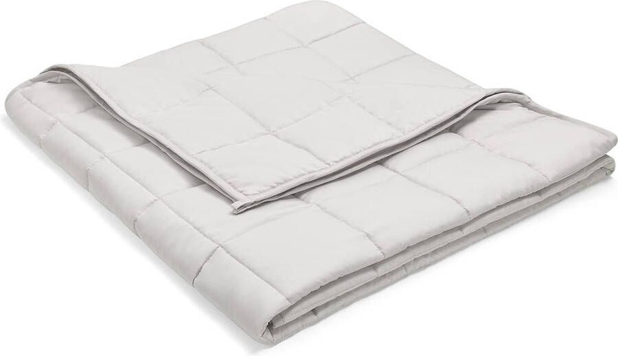 Verzwaringsdeken 8 kg Weighted Blanket Verzwaarde deken Wasbare hoes 70 tot 90 kg 150 x 200 cm Grijs