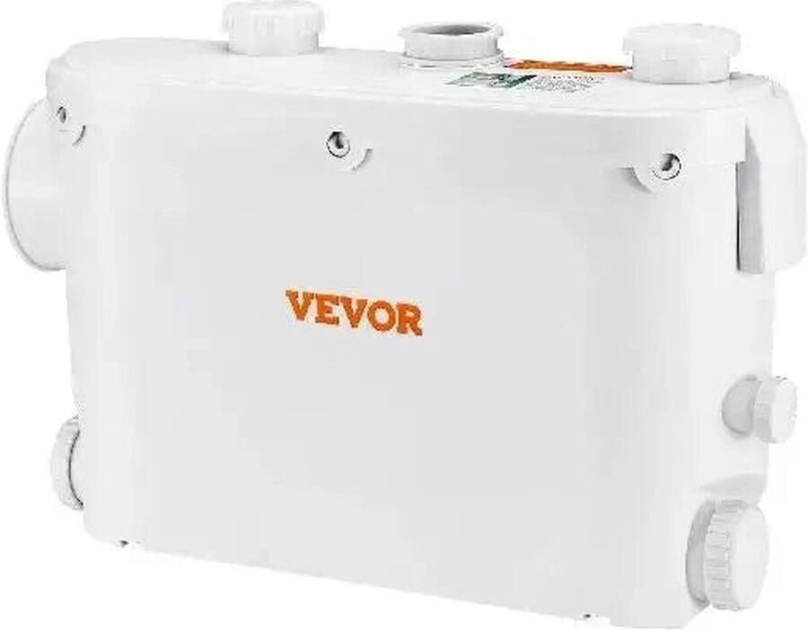 Vevor Dompelpomp Rioolpomp 500W 2900 TPM 6600L u Debiet IPX8 voor het oppompen van water uit zwembaden kelders en hot tubs Wit