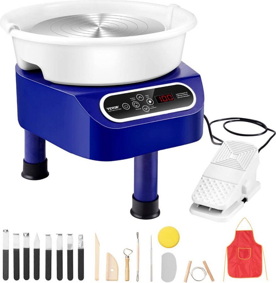 Vevor Pottenbakken Pottenbakkersschijf Gereedschap Draaischijf Boetseerschijf Draaischijf Pottenbakker Blauw