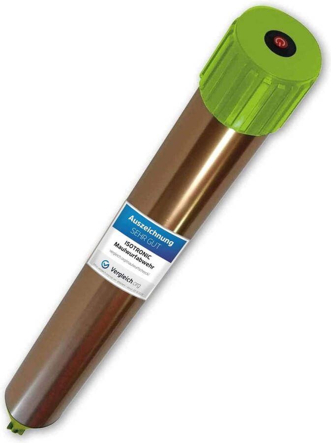 Vibrasonic Mollenverjager op batterijen afweersysteem voor mollen slangen woelmuizen beste resultaten met deze Isotronic trillingsmotor Mollenverjager