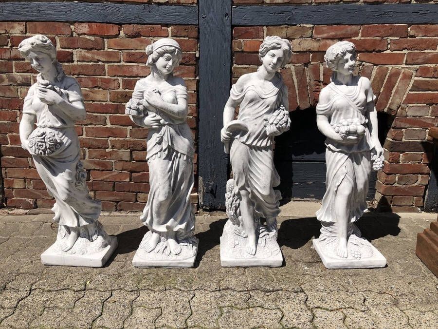 Vier Jaargetijden Tuinbeelden Steen Set van 4 Stuks