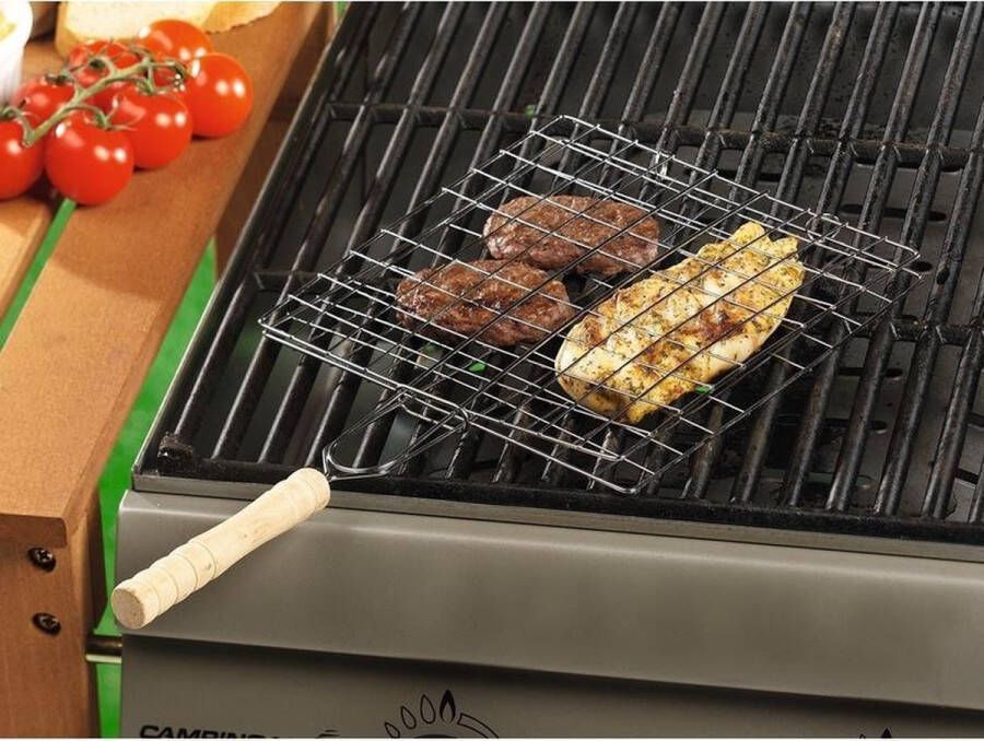 Merkloos Vierkante Barbecueroosters Bbq Roosters Met Handvat 40 Cm Barbecueroosters