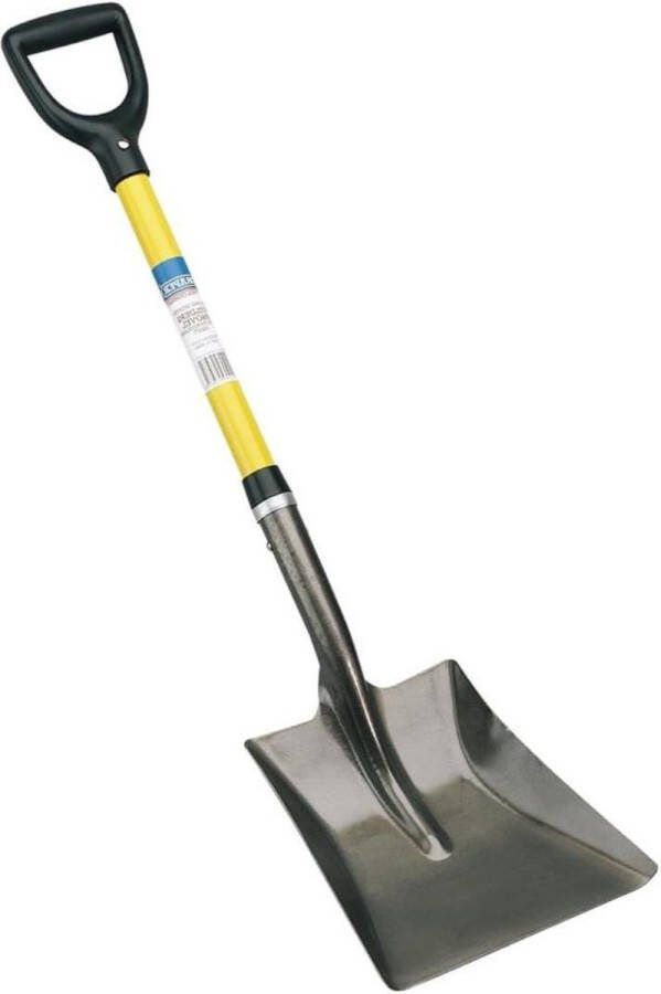 Vierkante Mond Bouwers Schop met Glasvezel Schacht Geel Draper 57567 BSFG Shoval