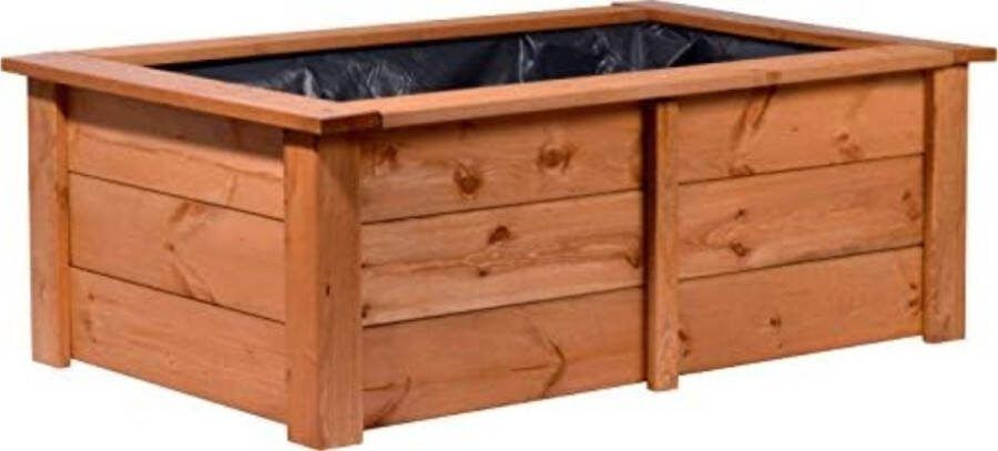 Vijverbak rechthoek 120 x 72 x 42 cm Hout