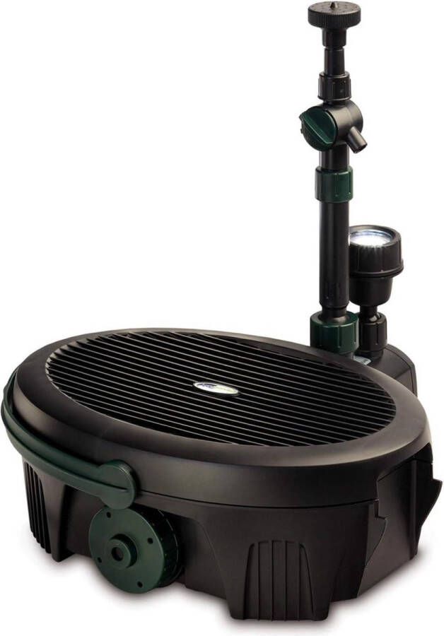 Vijverfilter Inpond 3000 waterpomp-filter UV-zuiveraar LED-spot fontein voor vijvers tot 3000 liter Vijverfilter