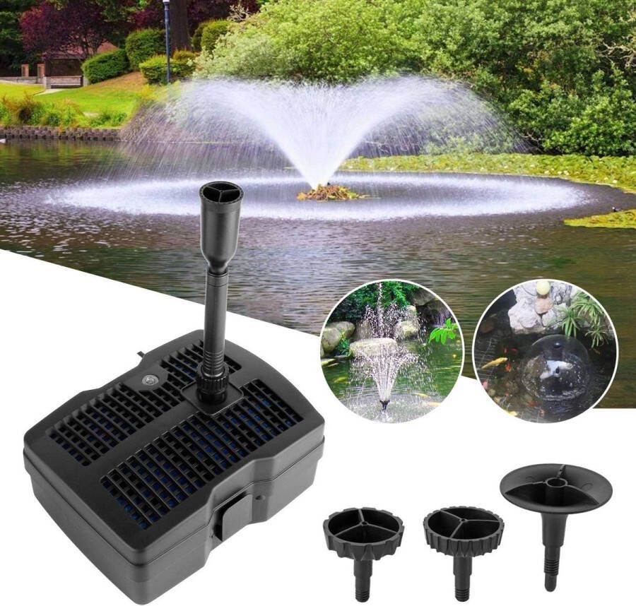 Vijverfilter Wastafel UVC-filter-vijverfilter Fontein-pomp-vijverfilter 4-in-1 met UV-zuiveringsfilter CUF-2500 1000 l h 28 W 10 m stroomkabel tuin en fontein design Vijverfilter