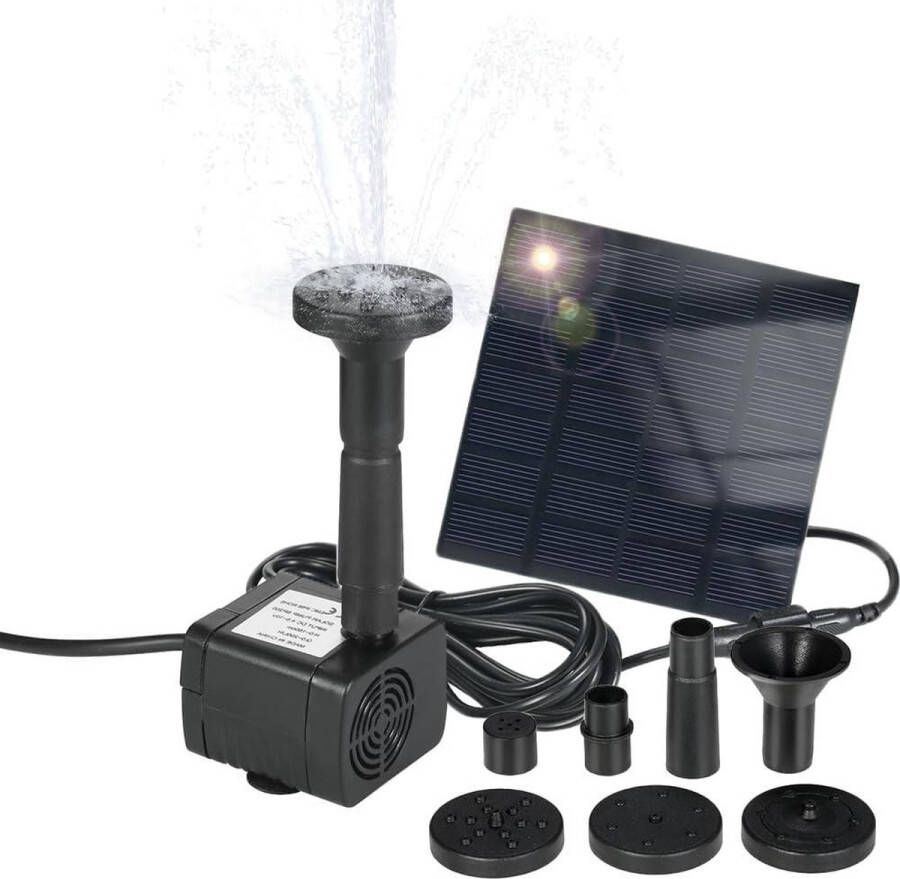 Vijverpomp op zonne-energie 160 l u 6 V 12 W borstelloze waterpomp voor Pond Rock Garden krachtige zonne-energie duurzame waterpomp
