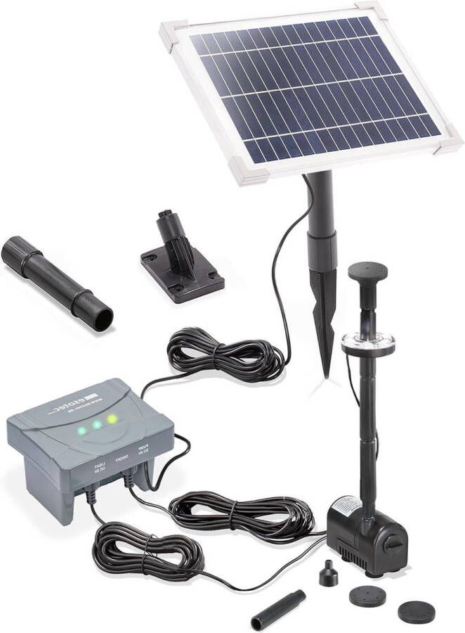 Vijverpomp op zonne-energie met filter 6 220 leds set LiFePo4 101023 220 l u grondpen zonnepaneel 6 W fontein voor tuinvijver waterpel fonteinpomp