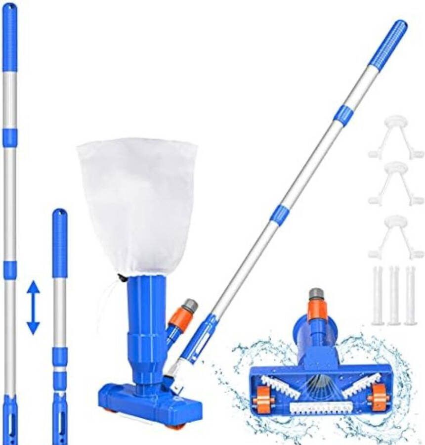 Vijverstofzuiger Vijverzuiger ‎40 x 180 x 7 cm; 510G Blauw