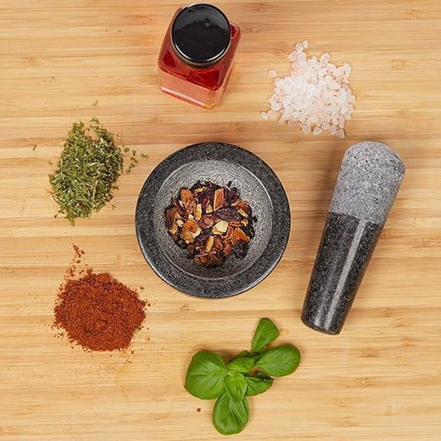 Vijzel en stamper Mortar and Pestle Grinder Bowl with Rod Hammer Sauce Garlic Pestle Hand Grinder Crusher Kitchen Gadgets Seasoning