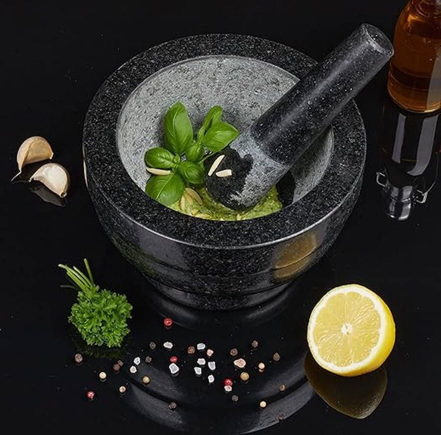 Vijzel en stamper Mortar and Pestle Grinder Bowl with Rod Hammer Sauce Garlic Pestle Hand Grinder Crusher Kitchen Gadgets Seasoning