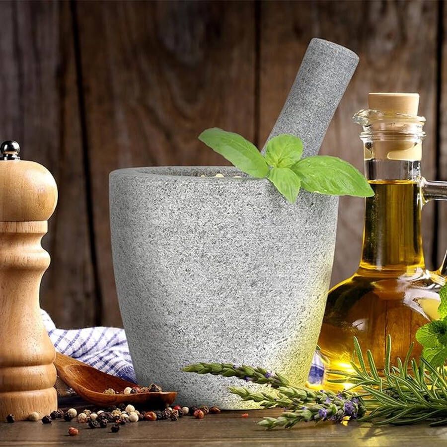 Vijzel en stamper Mortar and Pestle Grinder Bowl with Rod Hammer Sauce Garlic Pestle Hand Grinder Crusher Kitchen Gadgets Seasoning