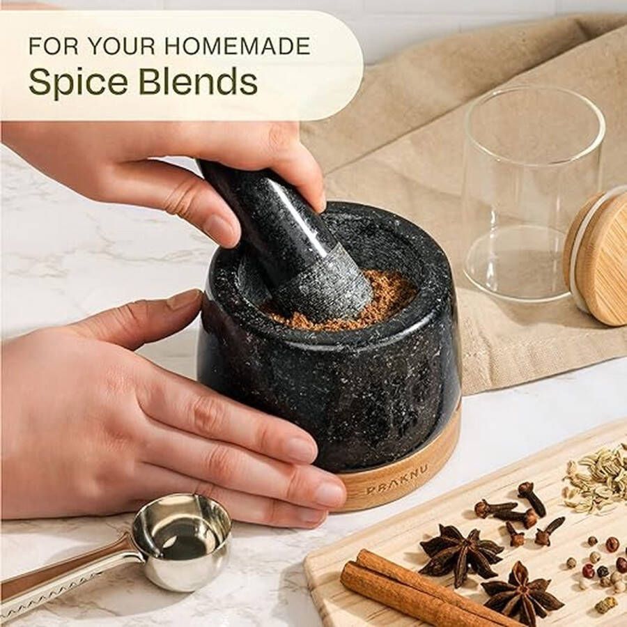 Vijzel en stamper Mortar and Pestle Grinder Bowl with Rod Hammer Sauce Garlic Pestle Hand Grinder Crusher Kitchen Gadgets Seasoning